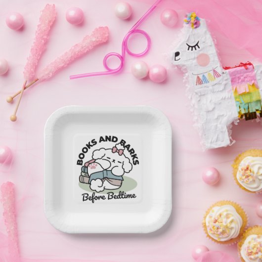 Vor dem Schlafengehen mit meinem Nachwuchs - Buch  Pappteller (Party)