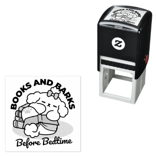 Vor dem Schlafengehen mit meinem Nachwuchs - Buch Permastempel (Beispiel)