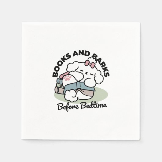 Vor dem Schlafengehen mit meinem Nachwuchs - Buch Serviette (Vorderseite)