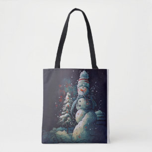 VOR DEM SCHNEE AN EINER DUNKELWINTERNACHT TASCHE