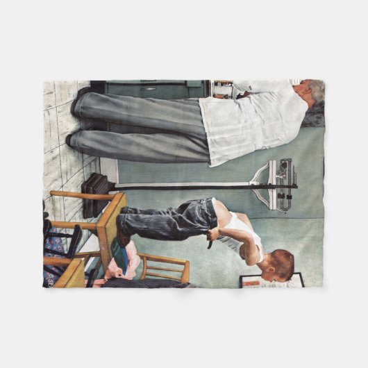 Vor dem Schuss oder am ärztlichen Anschlag Fleecedecke (Vorderseite (Horizontal))