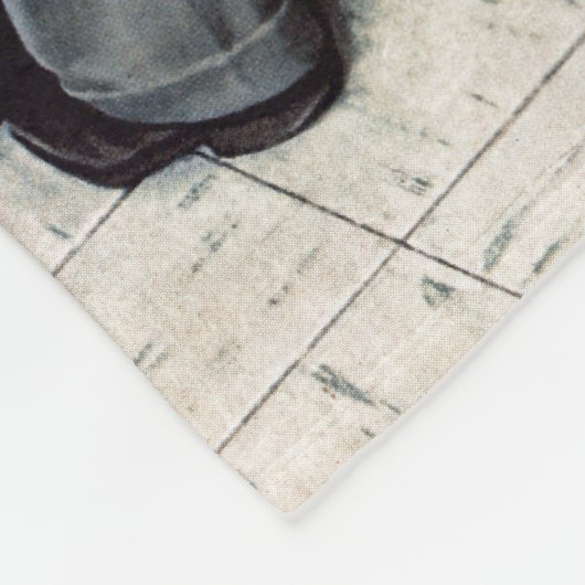 Vor dem Schuss oder am ärztlichen Anschlag Fleecedecke (Ecke)