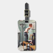 Vor dem Schuss oder am ärztlichen Anschlag Gepäckanhänger (Vorderseite vertikal)