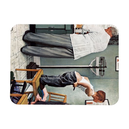 Vor dem Schuss oder am ärztlichen Anschlag Magnet (Horizontal)