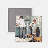 Vor dem Schuss oder am ärztlichen Anschlag Magnet (Vorderseite/Rückseite)