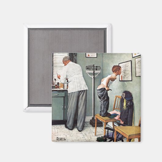 Vor dem Schuss oder am ärztlichen Anschlag Magnet (Vorderseite/Rückseite)