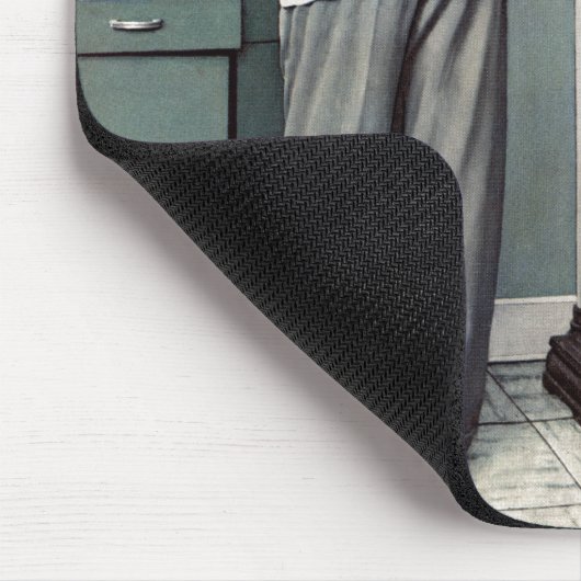 Vor dem Schuss oder am ärztlichen Anschlag Mousepad (Ecke)