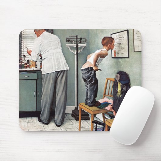 Vor dem Schuss oder am ärztlichen Anschlag Mousepad (Mit Mouse)