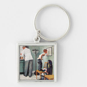 Vor dem Schuss oder am ärztlichen Anschlag Schlüsselanhänger