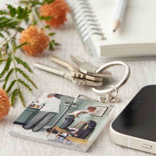 Vor dem Schuss oder am ärztlichen Anschlag Schlüsselanhänger (Vorderseite rechts)