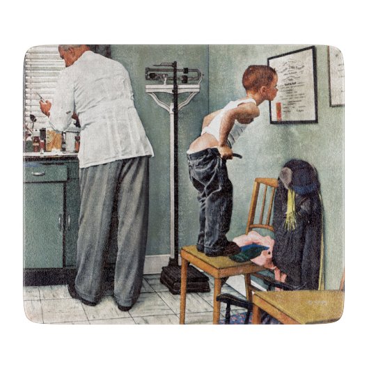 Vor dem Schuss oder am ärztlichen Anschlag Schneidebrett (Vorderseite)