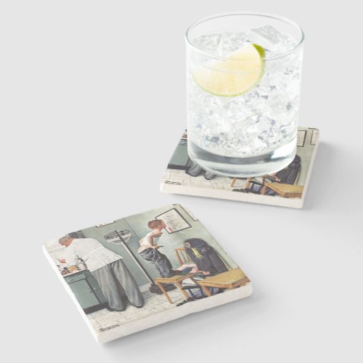 Vor dem Schuss oder am Doktor Steinuntersetzer (Seitenansicht)