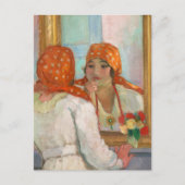 Vor dem Spiegel | Henri Lebasque Postkarte (Vorderseite)