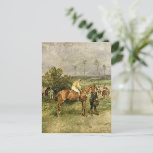 Vor dem Start, 1890 Postkarte (Stehend Vorderseite)