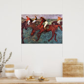 Vor dem Start des Jockeis-Trainings - Degas-Malere Poster (Küche)