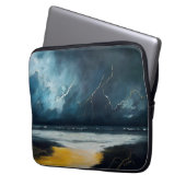 Vor dem Sturm – Abstrakte Meereslandschaft Laptopschutzhülle (Vorderseite Links)