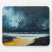 Vor dem Sturm – Abstrakte Meereslandschaft Mousepad (Vorne)