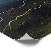 Vor dem Sturm – Abstrakte Seelandschaft Poster (Ecke)