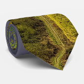 Vor dem Sturm Painterly Neck Tie Krawatte (Gerollt)