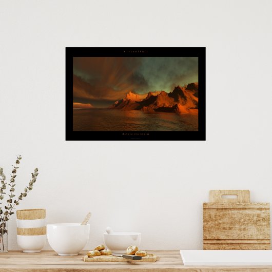 Vor dem Sturm Poster (Küche)