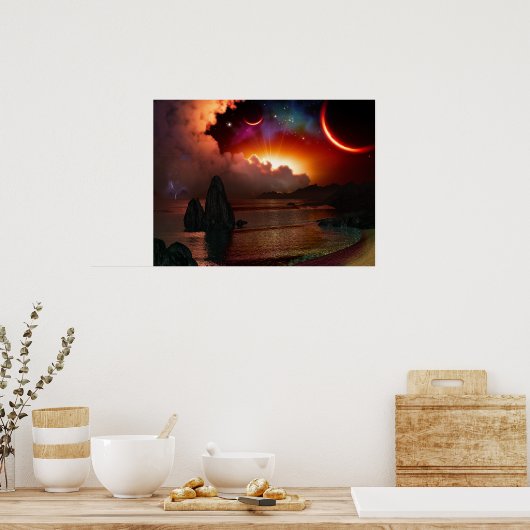 Vor dem Sturm Poster (Küche)