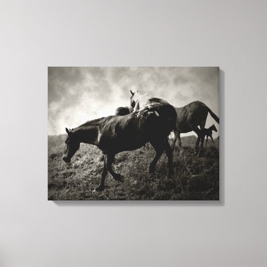 Vor dem Sturm überwältigte Canvas Leinwanddruck (Vorderseite)