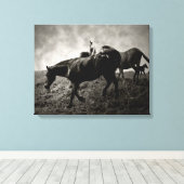 Vor dem Sturm überwältigte Canvas Leinwanddruck (Insitu (Holzboden))