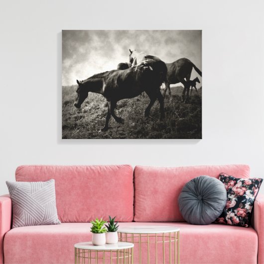 Vor dem Sturm überwältigte Canvas Leinwanddruck (Insitu (Wohnzimmer))