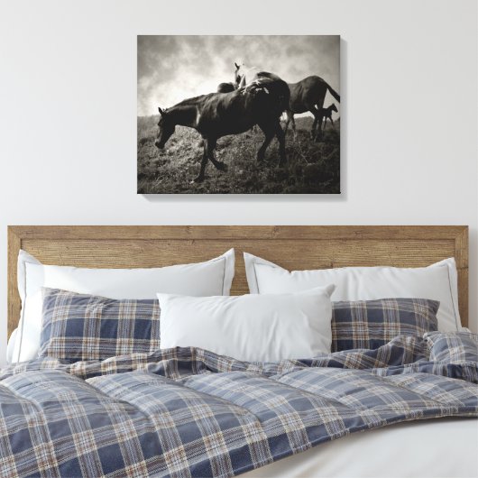 Vor dem Sturm überwältigte Canvas Leinwanddruck (Insitu (Schlafzimmer))