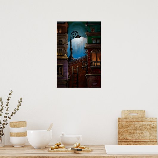 Vor dem Zug von J. Matthew Root Poster (Küche)