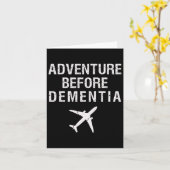 Vor Demenz Spaß Flugzeug Reisen Ruhestand Karte (Gelbe Blume)