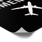 Vor Demenz Spaß Flugzeug Reisen Ruhestand Poster (Ecke)