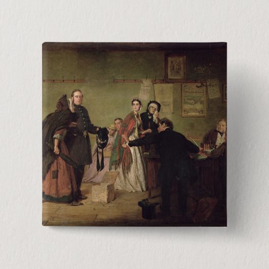 Vor den Richtern Button (Vorderseite)