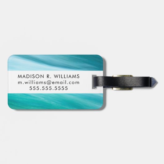 Vor den Wasserfällen Gepäckanhänger (Rückseite horizontal)