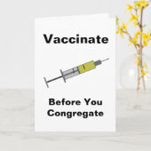 Vor der Anwendung impfen Karte (Gelbe Blume)