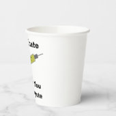 Vor der Anwendung impfen Pappbecher (Links)