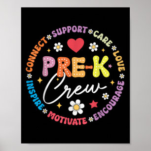 Vor der Crew 1. Schultag Funny Vorschule Lehre Poster