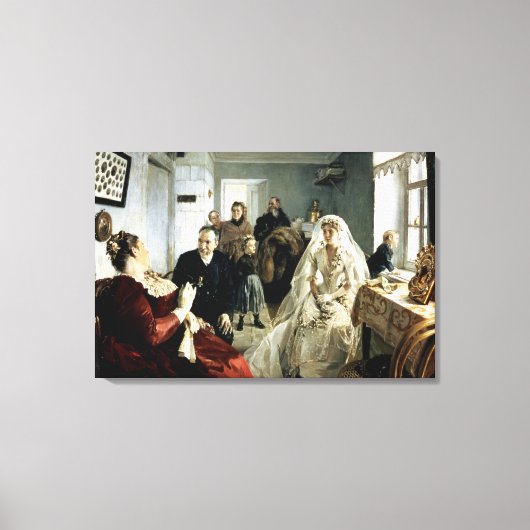 Vor der Hochzeit, 1880er Leinwanddruck (Vorderseite)