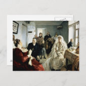 Vor der Hochzeit, 1880er Postkarte (Vorne/Hinten)