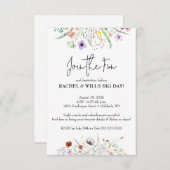 Vor der Hochzeitsfeier Begleitkarte (Vorne/Hinten)