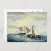 Vor der Küste der Insel Nargen Postkarte (Vorne/Hinten)