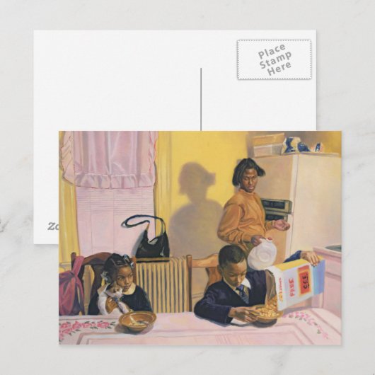 Vor der Schule 1991 Postkarte (Vorne/Hinten)