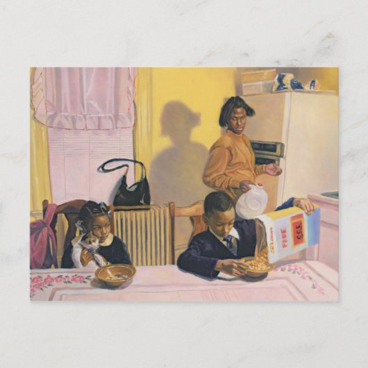 Vor der Schule 1991 Postkarte (Vorderseite)