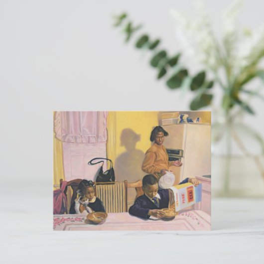 Vor der Schule 1991 Postkarte (Stehend Vorderseite)