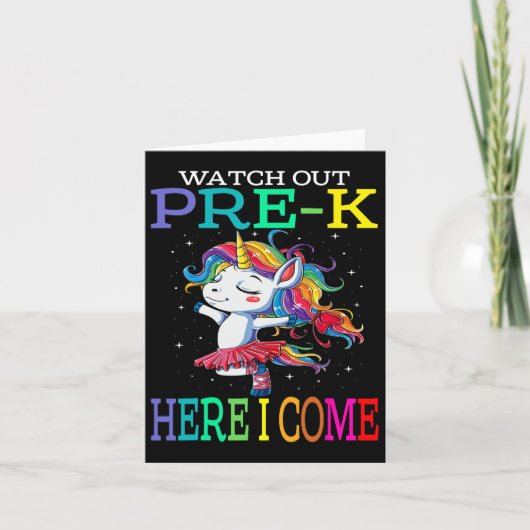 Vor der Schule komme ich wieder zur Schule Karte (Vorderseite)