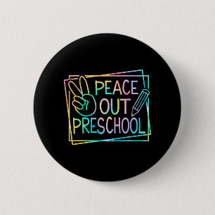 Vor der Schule letzten Schultag Sommerferien Kinde Button