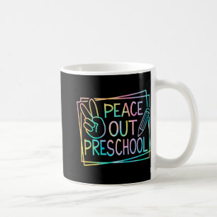 Vor der Schule letzten Schultag Sommerferien Kinde Kaffeetasse