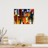 Vor der Stadt von Paul Klee Poster (Küche)