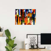 Vor der Stadt von Paul Klee Poster (Heimbüro)