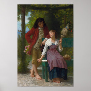 Vor der Verlobung von William-Adolphe Bouguerea Poster